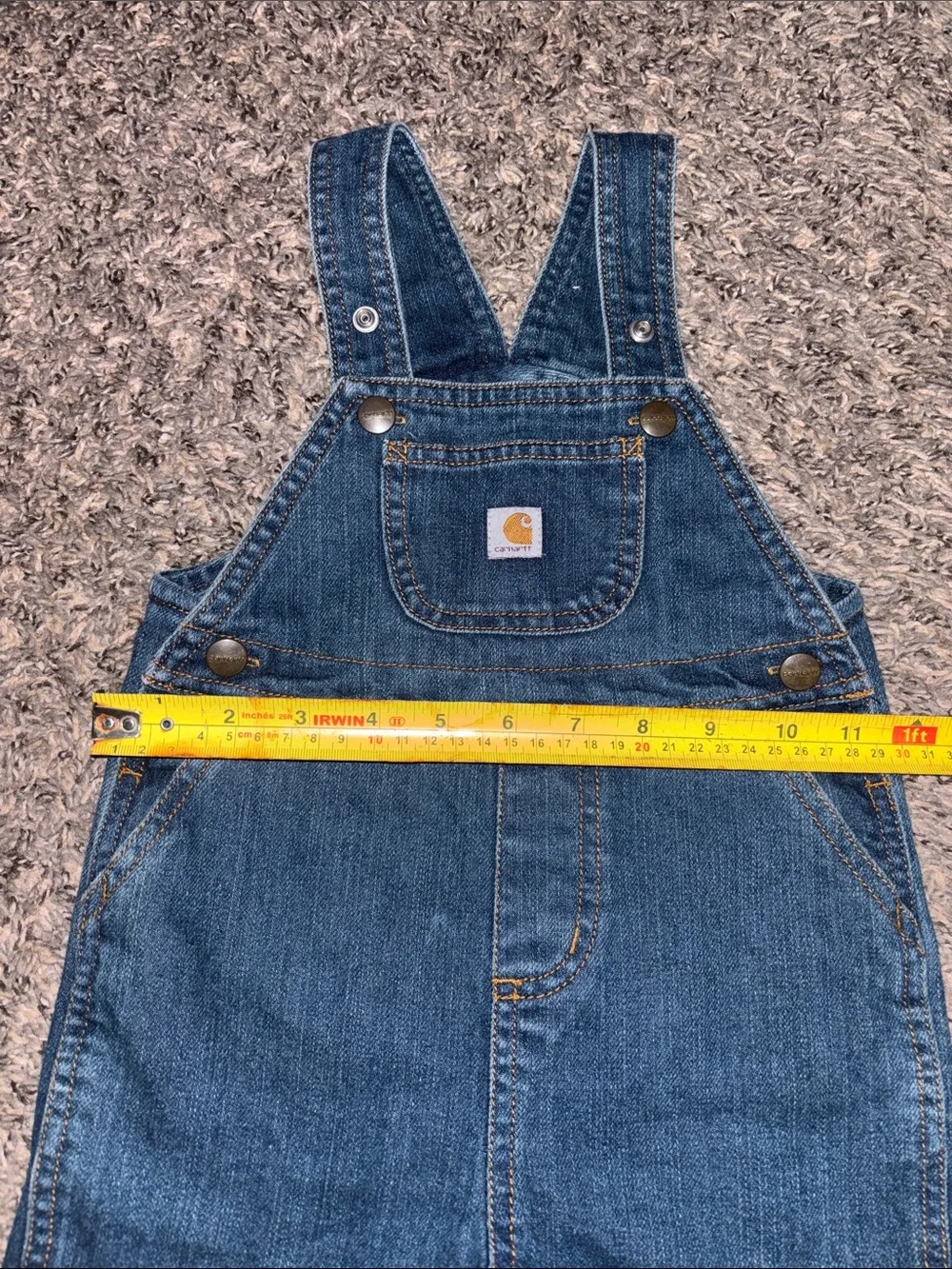 Carhartt 24 months Blue Denim Shortall Overalls (LIKE NEW)